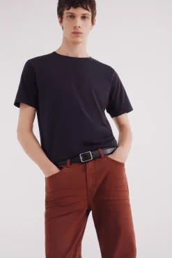 Springfield Pantalón 5 bolsillos color slim fit naranja Sale