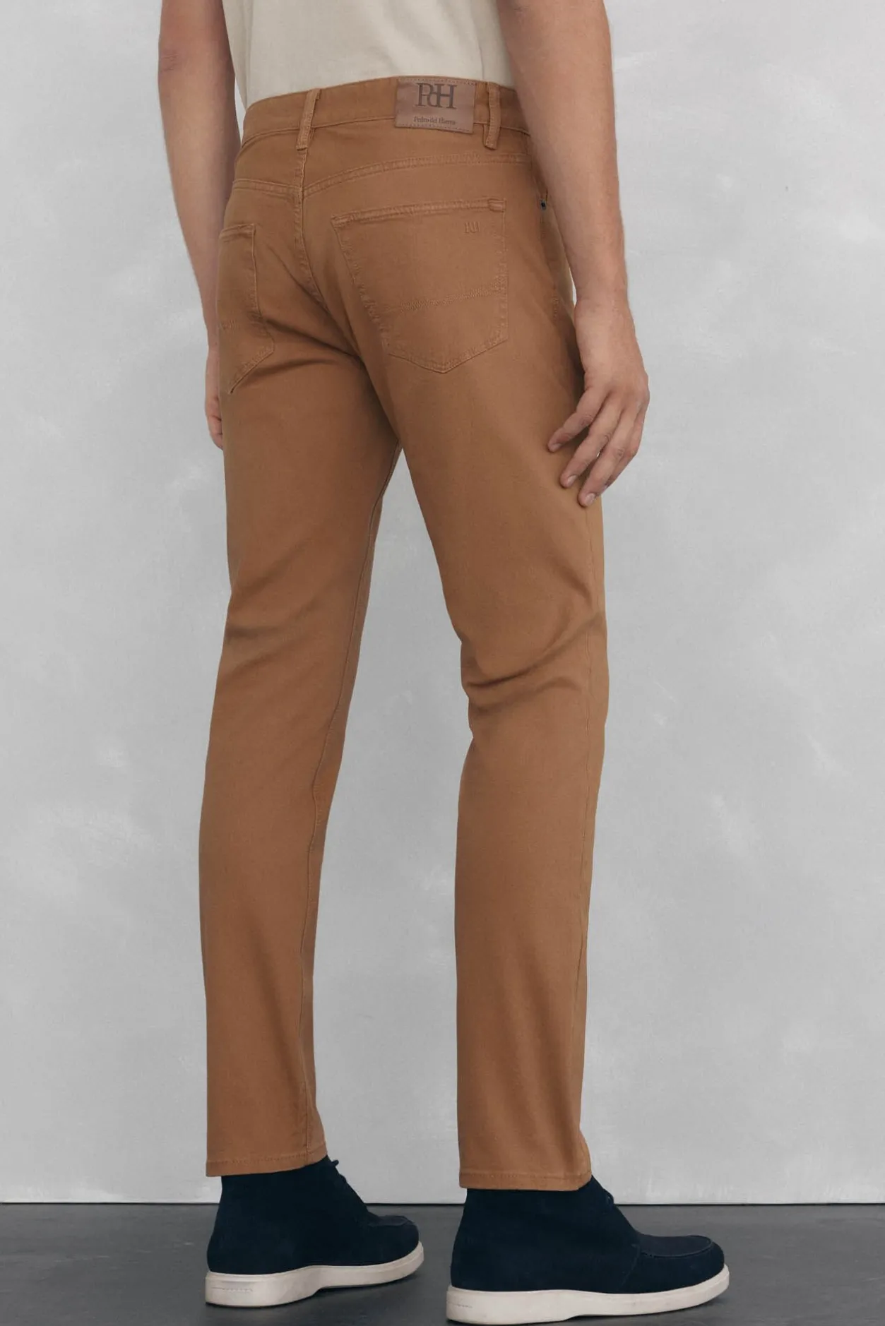 Pedro del Hierro Pantalón 5 bolsillos color slim fit Gris Online
