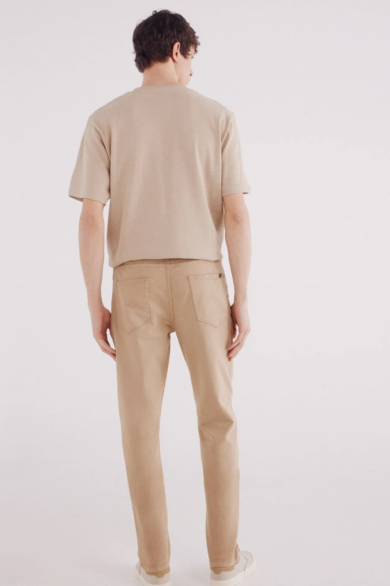 Springfield Pantalón 5 bolsillos color slim fit beige Online