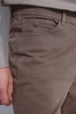 Springfield Pantalón 5 bolsillos color slim fit nude