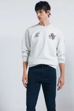 Springfield Pantalón 5 bolsillos color slim fit azul Hot