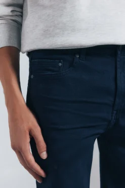 Springfield Pantalón 5 bolsillos color slim fit azul Hot