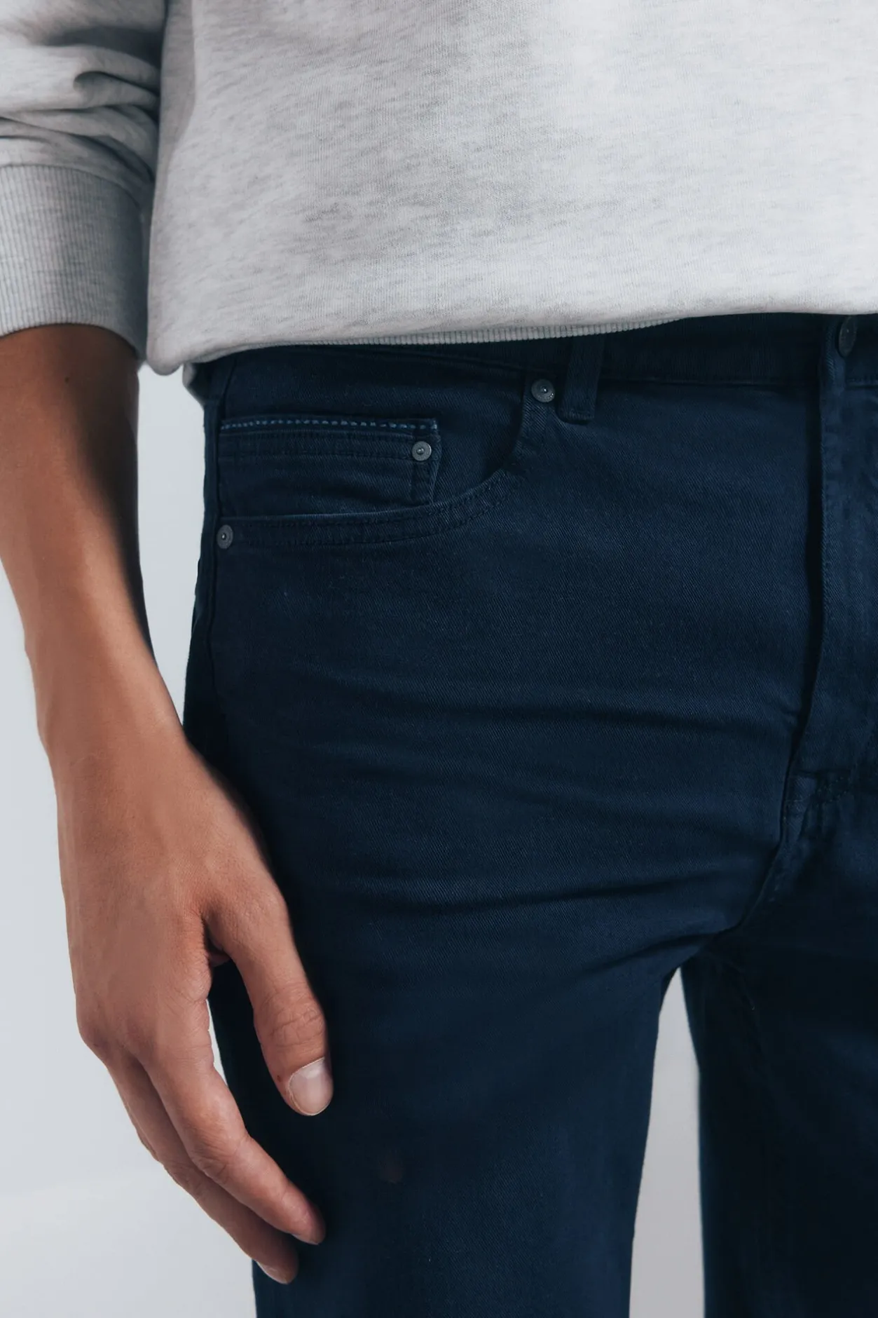 Springfield Pantalón 5 bolsillos color slim fit azul Hot