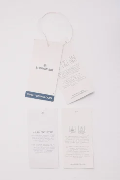 Springfield Pantalón 5 bolsillos color slim fit kaki Discount