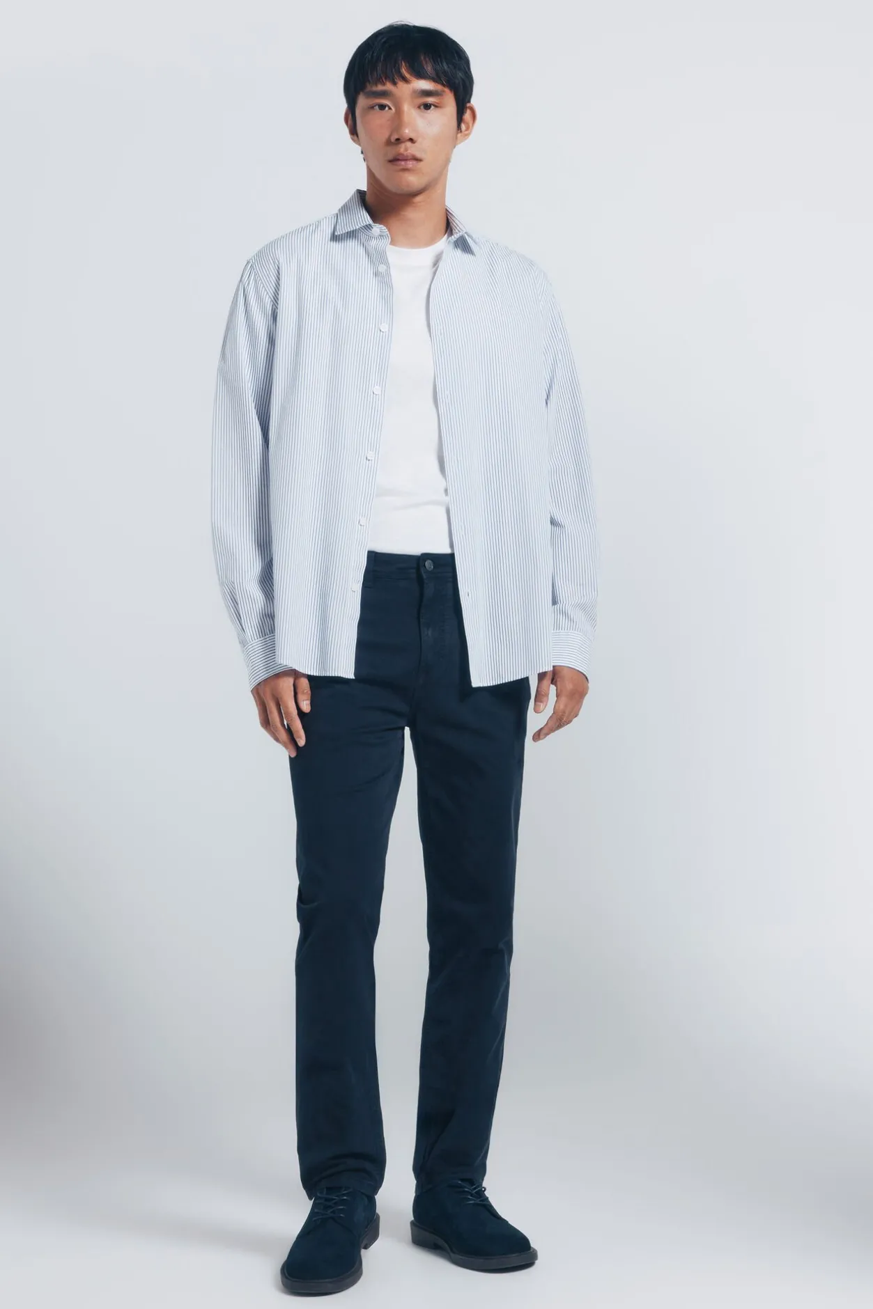 Springfield Pantalón 5 bolsillos color slim fit azul Sale