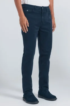Springfield Pantalón 5 bolsillos color slim fit azul Sale