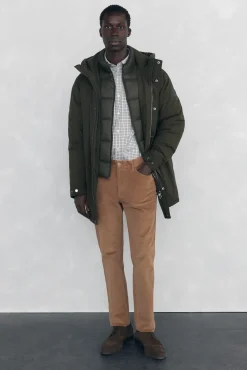 Pedro del Hierro Pantalón 5 bolsillos pana slim fit Marr&oacute;n Clearance