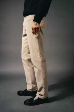 OOTO Pantalón 5 bolsillos slim fit pana Beige Online