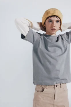 Springfield Kids Pantalón 5 bolsilos ancho niño beige