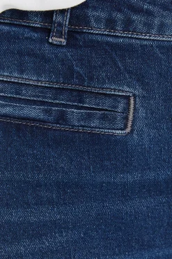 Systemaction Pantalón ancho con bolsillos tipo vivo azul Outlet