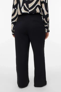 Vero Moda Curve Pantalón ancho talla grande Negro Outlet