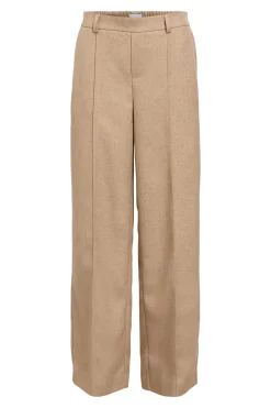 Object Pantalón ancho tweed Marr&oacute;n Clearance