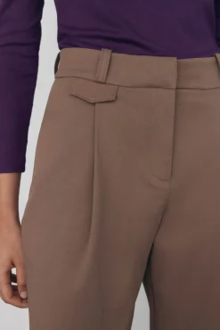 Pedro del Hierro Pantalón bajo ajustable Marr&oacute;n New