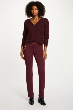 Morgan Pantalón bootcut Granate Online