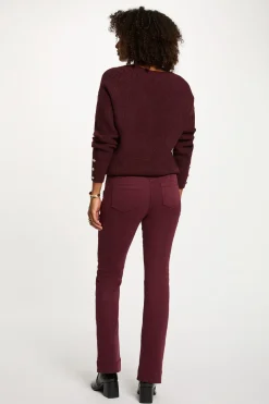 Morgan Pantalón bootcut Granate Online