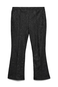 Vero Moda Curve Pantalón campana encaje talla grande Negro Outlet