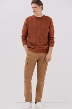 Cortefiel Pantalón cargo Camel Outlet