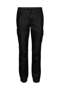 Vero Moda Pantalón cargo encerado Negro Hot