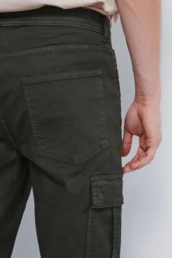 Springfield Pantalón cargo lavado slim fit kaki Hot