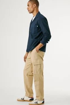 Pepe Jeans Pantalón cargo regular tejido ligero. beige Discount