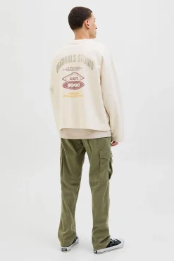 Jack & Jones Pantalón cargo relaxed fit verde Clearance