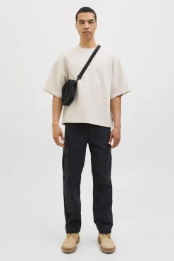 Jack & Jones Pantalón cargo relaxed fit negro Outlet