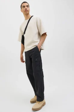 Jack & Jones Pantalón cargo relaxed fit negro Outlet