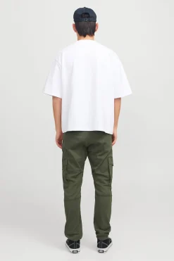 Jack & Jones Pantalón cargo slim fit verde