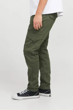 Jack & Jones Pantalón cargo slim fit verde