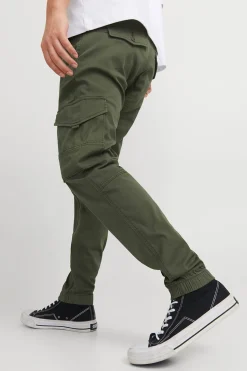 Jack & Jones Pantalón cargo slim fit verde