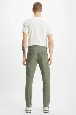 Dockers Pantalón Cargo Slim Tapered Fit para hombre Kaki New