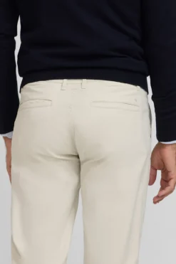 Silbon Pantalón chino casual pinzas Marfil Outlet