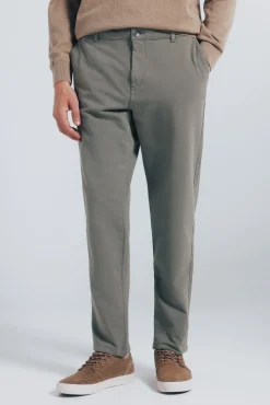 Springfield Pantalón chino comfort slim fit kaki Online