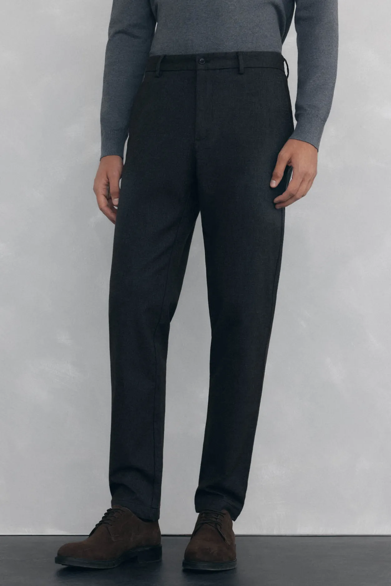 Pedro del Hierro Pantalón chino confort Gris