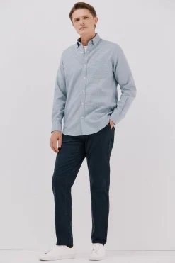 Cortefiel Pantalón chino lavado Azul marino New