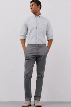 Cortefiel Pantalón chino ligero slim fit Gris Online