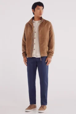 Springfield Pantalón chino microestampado slim fit azul Sale