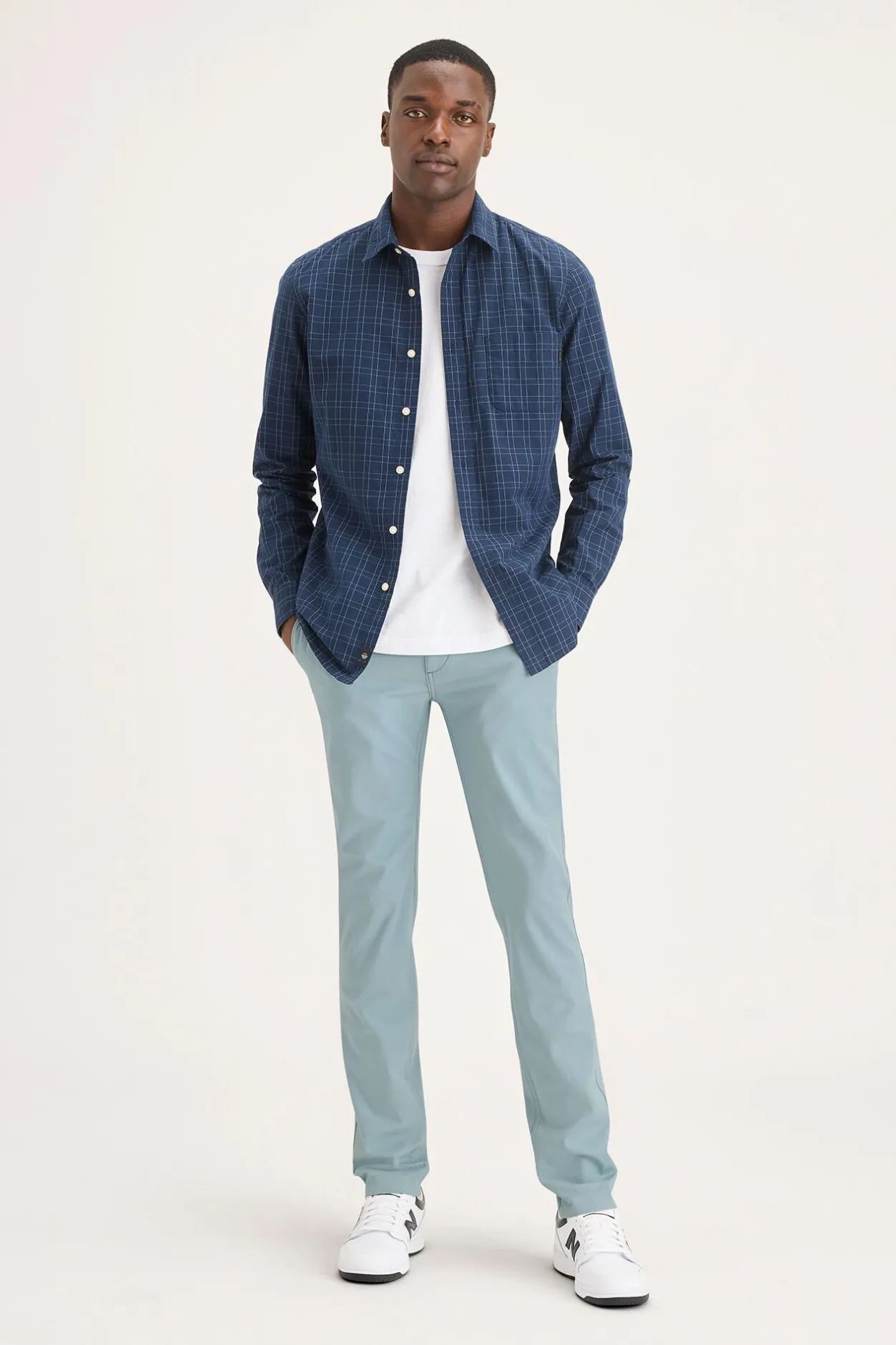 Dockers Pantalón chino multielástico Turquesa New