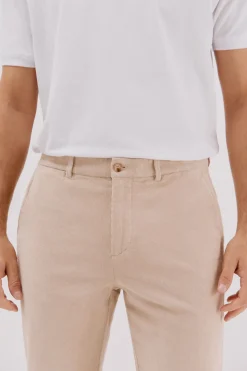 Cortefiel Pantalón chino pana Beige New