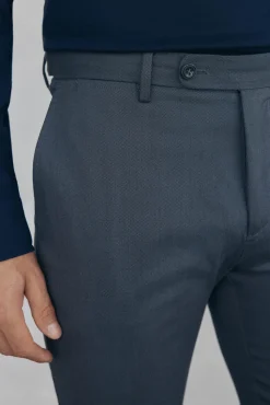 Pedro del Hierro Pantalón chino print slim Gris Sale