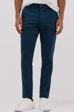 Cortefiel Pantalón chino print slim Azul oscuro Best