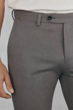 Pedro del Hierro Pantalón chino print slim Beige Outlet