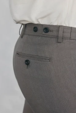 Pedro del Hierro Pantalón chino print slim Beige Outlet
