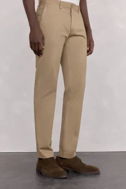 Pedro del Hierro Pantalón chino print slim fit Beige Discount