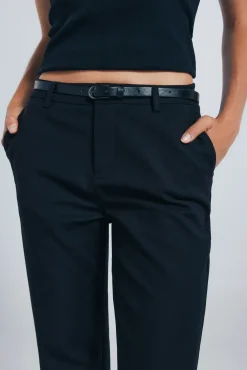 Springfield Pantalón chino recto negro Hot