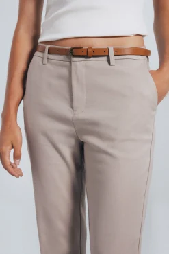 Springfield Pantalón chino recto beige Outlet