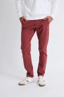 Williot Pantalón Chino Slim Granate Clearance