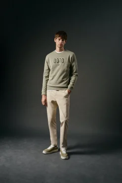 OOTO Pantalón chino slim Beige