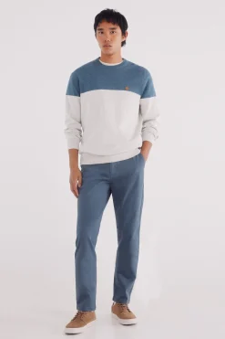 Springfield Pantalón chino slim fit azul Discount