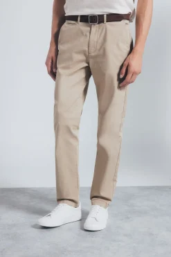 Springfield Pantalón chino slim fit beige Hot